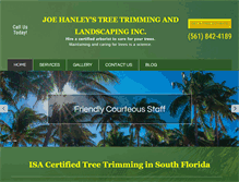 Tablet Screenshot of joehanleystreetrimming.com